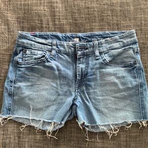 7 for all mankind A pocket cut off jean shorts